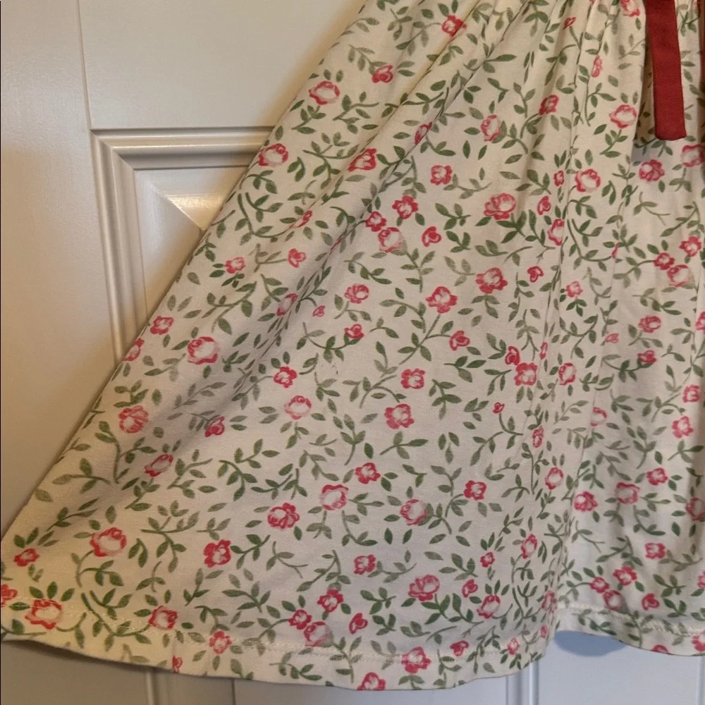 OMI JO Girls 3T Aunt Heart Tunic Red White Green Floral Christmas Vine & Bloomer
